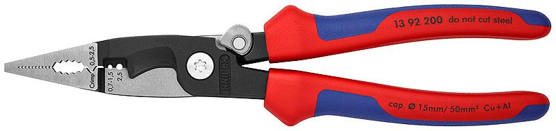клещи электромонтажные 6-в-1 l-200мм knipex kn-1392200sb от BTSprom.by