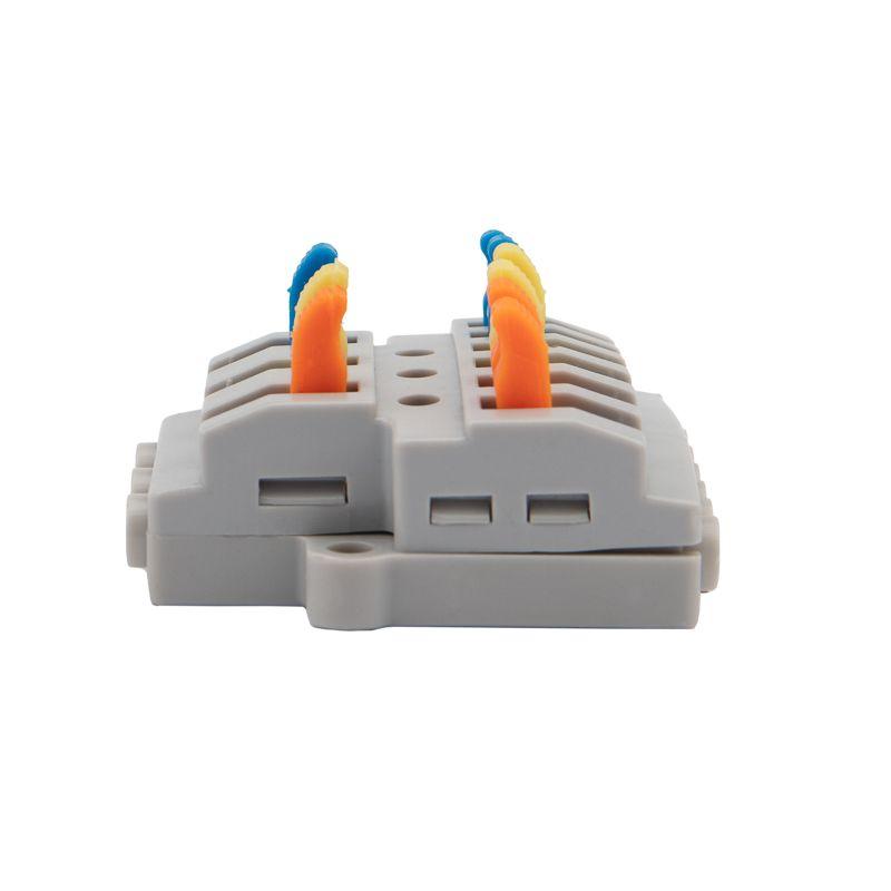  Клемма строительно-монтажная СМК проходная разветвительная 3х2 3п с монтажной площадкой 1 ввод 2 вывода на полюс (уп.50шт) Rexant 07-5233 фото в каталоге от BTSprom.by