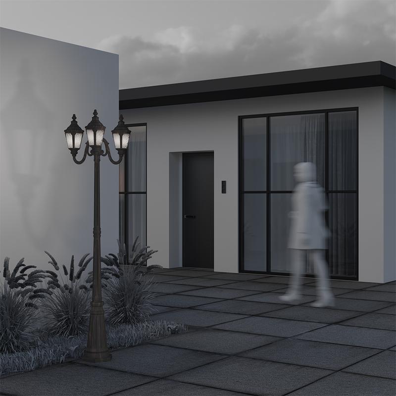  Светильник Goiri 2х60Вт E27 IP44 садово-парковый Maytoni O028FL-03BZ фото в каталоге от BTSprom.by