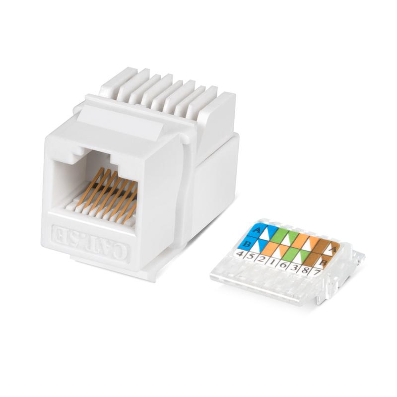 вставка keystone jack rj45 (8p8c) кат.5e без инструмента toolless бел. cabeus 7480c от BTSprom.by
