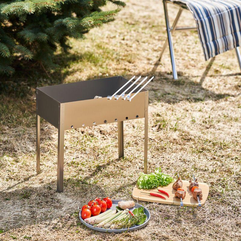  Мангал сборный "ЭКОНОМ" в пленке с шампурами СОКОЛ 62-0007 фото в каталоге от BTSprom.by