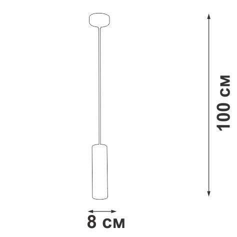 подвес 1хgu10 макс. 35вт 20 vitaluce v46390-1/1s от BTSprom.by