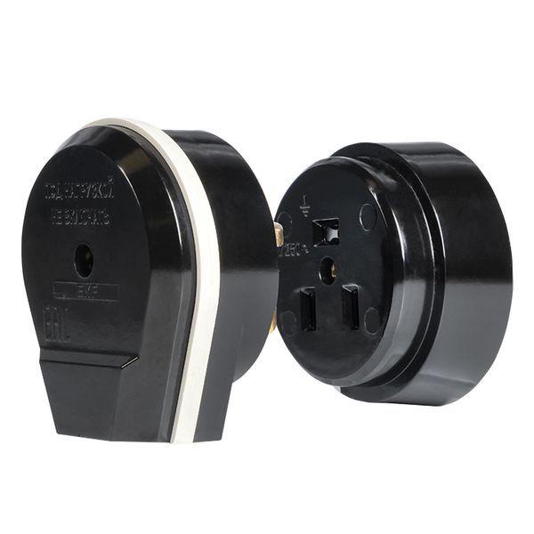  Разъем 1-м ОП РШ-ВШ 32А IP20 250В 2P+PE карболит. черн. PROxima EKF AS-250-O-03 фото в каталоге от BTSprom.by