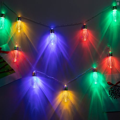  Гирлянда светодиодная "Нить С Новым Годом" 3м 10LED мультиколор IP20 ENIN-16MЭра Б0060415 фото в каталоге от BTSprom.by