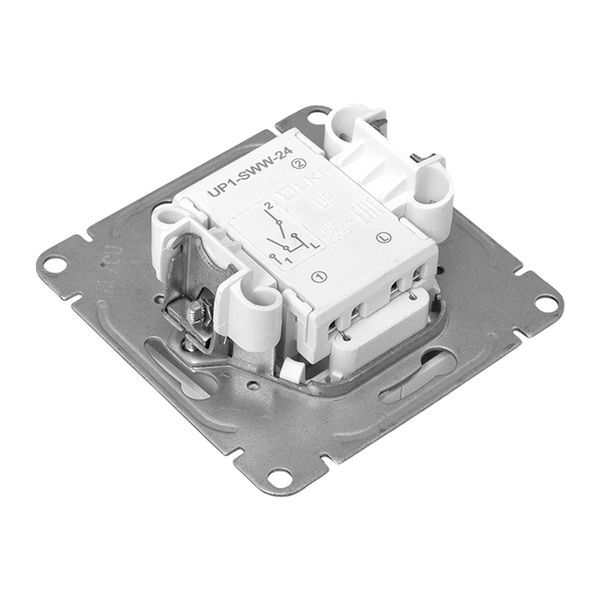  Выключатель 2-кл. СП Эпика с подсветкой механизм бел. EKF UP1-SWW-24 фото в каталоге от BTSprom.by