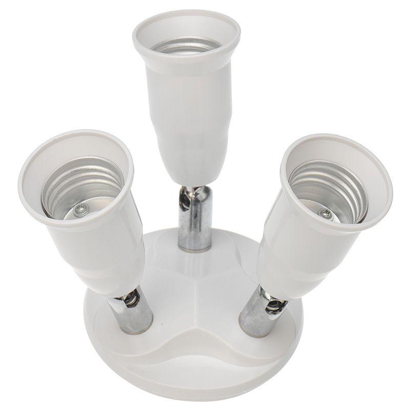  Разветвитель цокольный E27-3хE27 (поворотный цоколь) бел. Rexant 11-8863 фото в каталоге от BTSprom.by