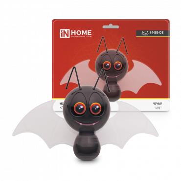 ночник светодиодный nla 14-bb-ds летучая мышка с датчиком освещения 230в черн. in home 4690612039992 от BTSprom.by