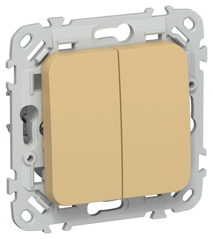 выключатель проходной 2-кл. сп flite вс62-1-0-флшм 10а механизм шамуа iek fi-v22-0-10-1-k89 от BTSprom.by