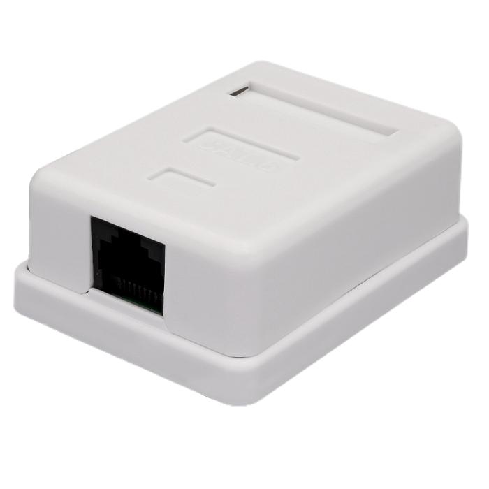 розетка компьютерная 8p8c (rj-45) utp кат.6 1 порт suprlan 10-0355 от BTSprom.by