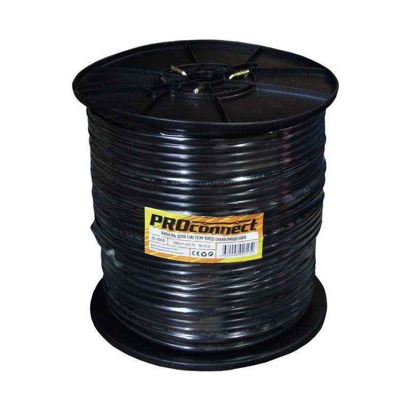  Кабель КВК-П-2+2х0.75 (ССА 96) 200м Ч (м) PROCONNECT 01-4109 фото в каталоге от BTSprom.by
