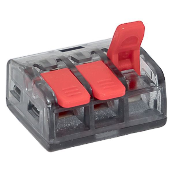  Клемма строительно-монтажная СМК 221-413 с рычагом 3 отверстия 0.2-4.0кв.мм (блист.20шт) PROxima EKF plc-smk-221-413b-20 фото в каталоге от BTSprom.by