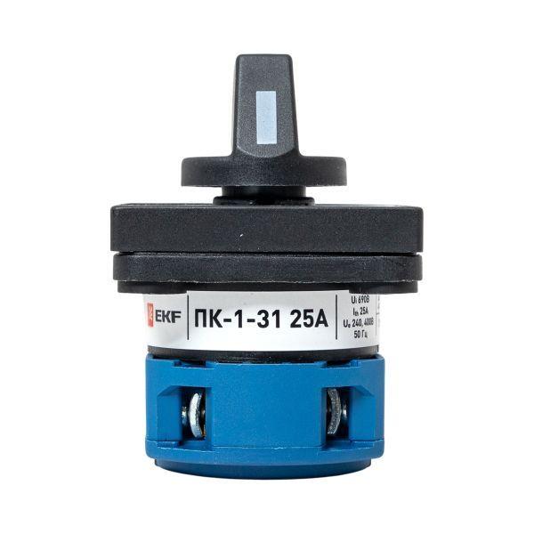  Переключатель кулачковый ПК-1-31 1П 25А "1-2" EKF pk-1-31-25 фото в каталоге от BTSprom.by