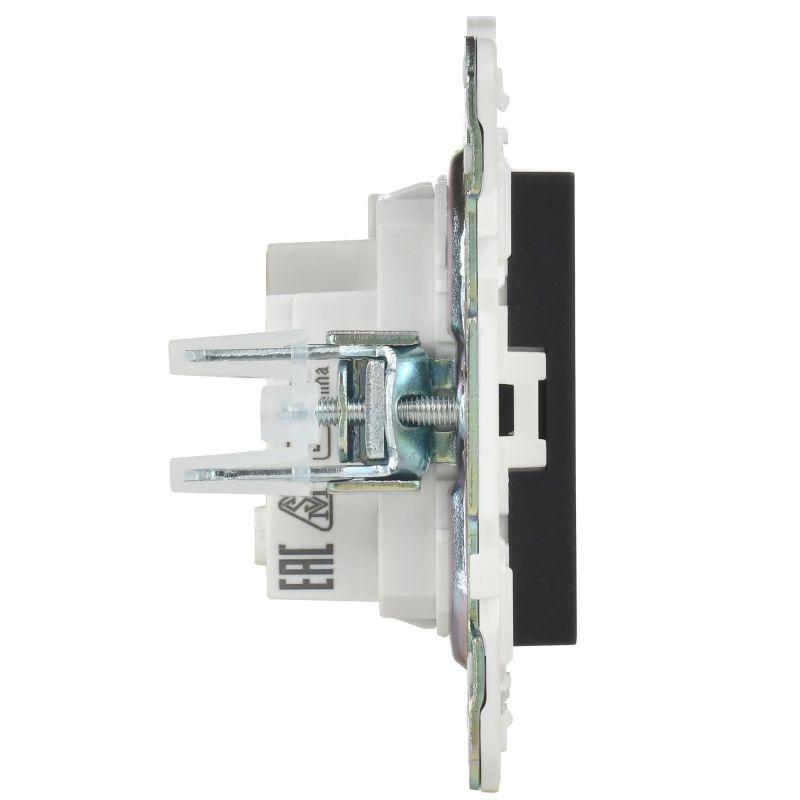  Розетка SKANDY 10А без заземл. защ. шторки SK-R01Bl черн. IEK SK-R13-10-K02 фото в каталоге от BTSprom.by