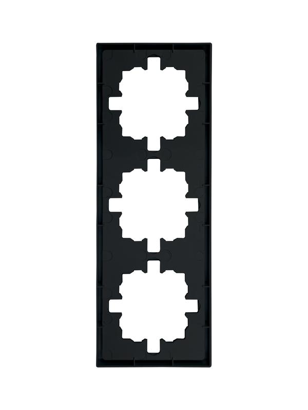  Рамка 3-мест. горизонт. ZIMA черн. бархат LEZARD 704-4200-148 фото в каталоге от BTSprom.by