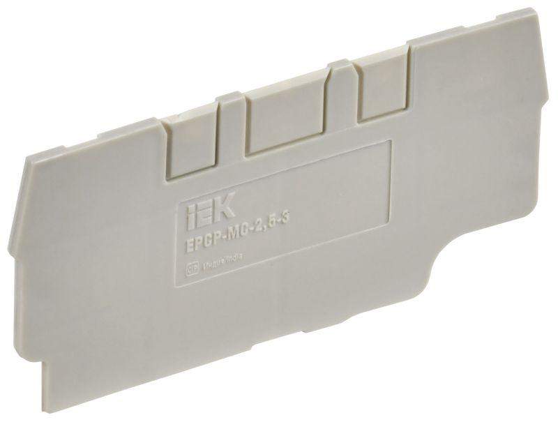 заглушка для cp-mc 3 вывода 2.5кв.мм сер. iek yct22-00-3-k03-002-zgl от BTSprom.by