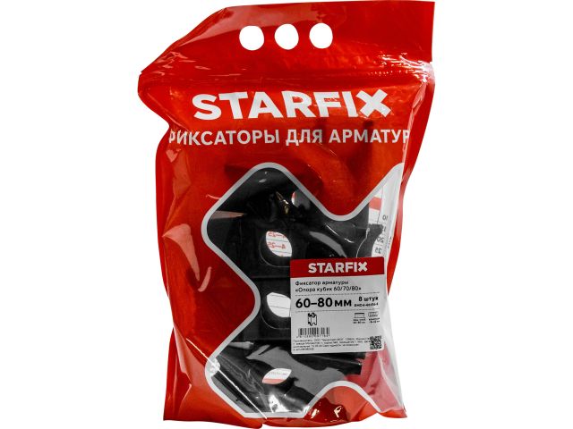 фиксатор арматуры "опора кубик 60/70/80" 8-32 (8 шт в дой-паке) starfix smd4-46156-8 от BTSprom.by