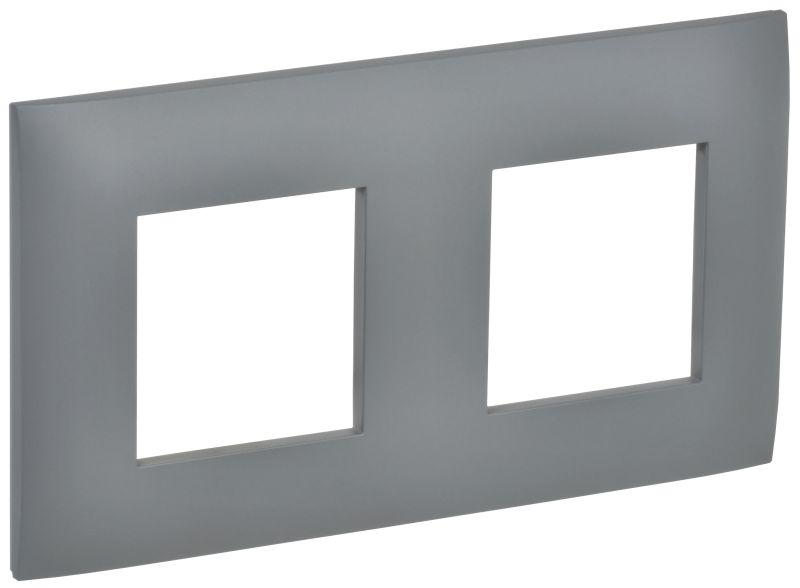 рамка 2-м skandy sk-f02gr сер. iek sk-m22-k03 от BTSprom.by