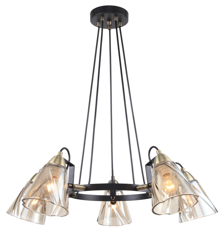 люстра cathy 5106-305 5хe14 40вт лофт-кантри rivoli б0055513 от BTSprom.by