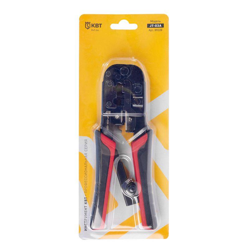  Пресс-клещи для RJ разъемов JT-03А серия МАСТЕР КВТ 89228 фото в каталоге от BTSprom.by