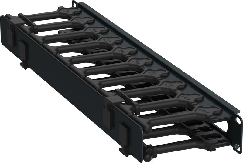 кабель-органайзер горизонтальный 19дюйм 1u черн. рф itk zp-cc05-01u-h-r от BTSprom.by