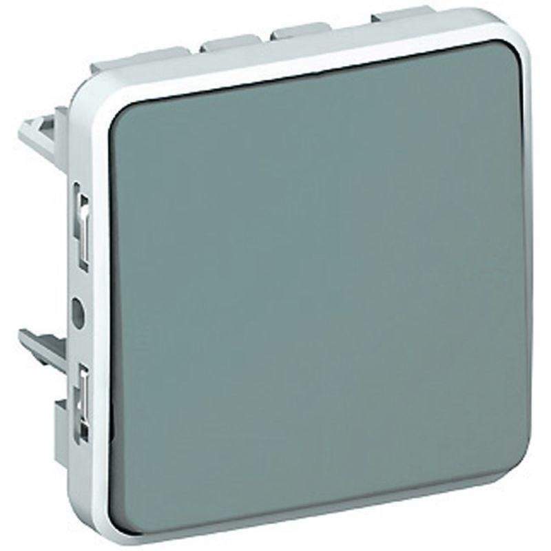 выключатель кнопочный сп plexo 10а ip55 1но механизм сер. leg 069540 от BTSprom.by
