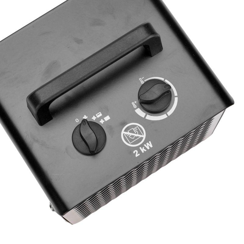  Пушка тепловая 2кВт квадратная PTC (корпус черн. цвета) Rexant 60-0007 фото в каталоге от BTSprom.by