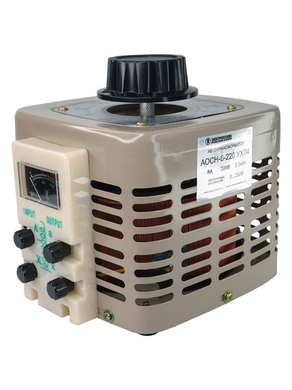 автотрансформатор аосн- 8-220 ухл4 2 0ква 8а диапазон регулировки 0-250в ip20 электротехник et556152 от BTSprom.by
