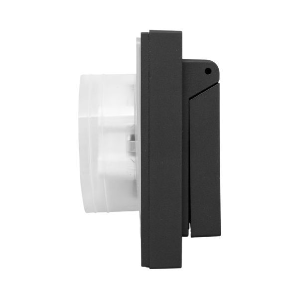  Розетка 2-м СП Эпика 16А IP44 с заземл. защ. шторки с рамкой с крышками механизм черн. EKF UP1-SOB-211-44 фото в каталоге от BTSprom.by