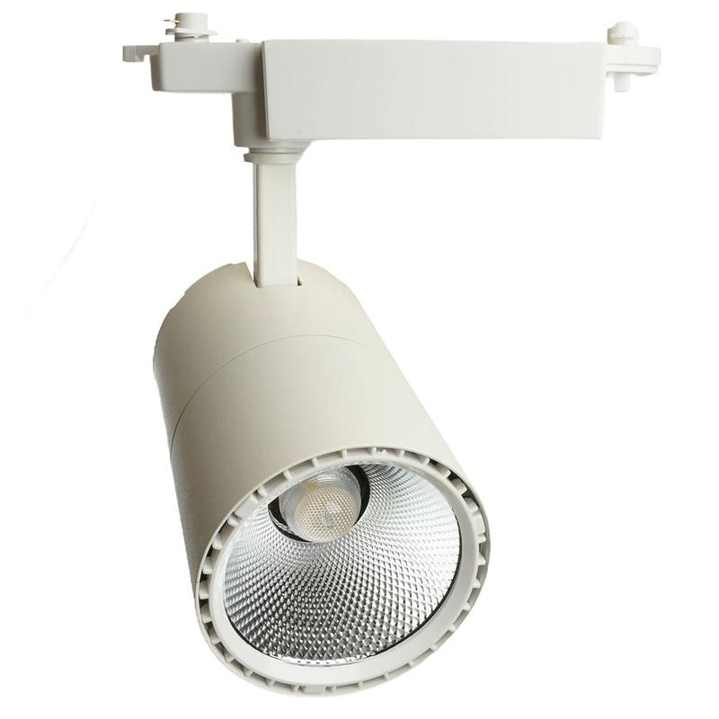 светильник светодиодный трековый на шинопровод 40вт 3600лм 4000к 35град. бел. al103 со встроенным драйвером с индексом цветопередачи >90ra truecolor feron 48943 от BTSprom.by