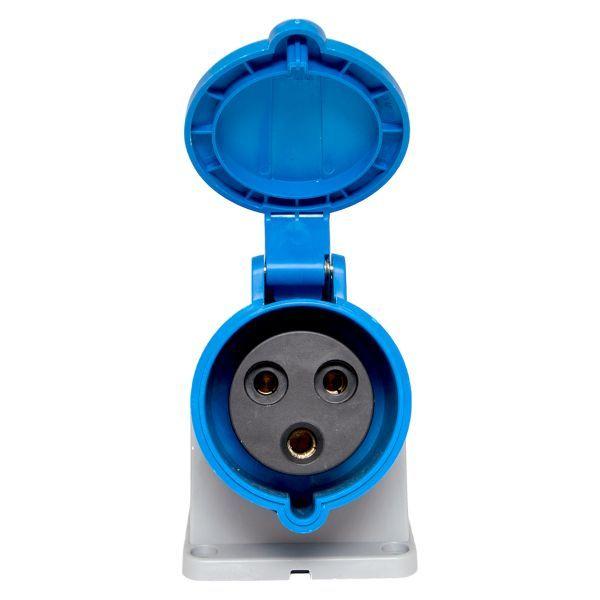  Розетка стационарная наружная 123 2Р+РЕ 32А 220В IP44 PROxima EKF ps-123-32-220-PRO фото в каталоге от BTSprom.by