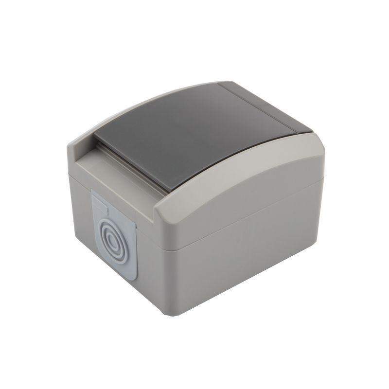 розетка 1-м оп industrial ip54 с заземл. сер. kranz kr-78-0611 от BTSprom.by