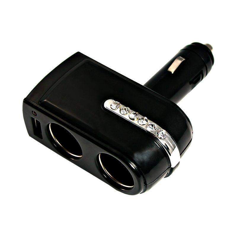 разветвитель автоприкуривателя 2 гнезда 1хusb (5 v 1000 ma) rexant 16-0238 от BTSprom.by