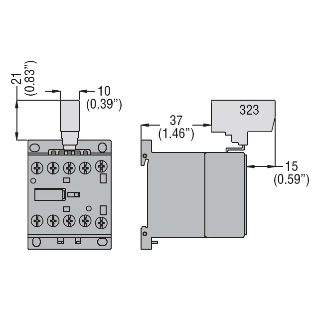 перемычка optistart k-mx-323 на 2 полюса для мини-контакторов m кэаз 335878 от BTSprom.by