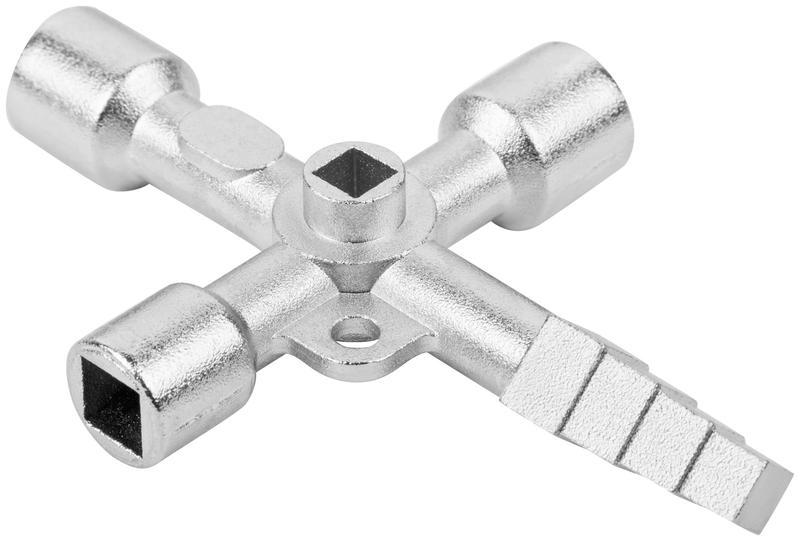  Ключ универсальный для электрошкафов 5в1 двусторон. CrV бита PH2/SL7 FIT 60107 фото в каталоге от BTSprom.by