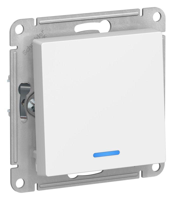  Выключатель 1-кл. AtlasDesign (сх. 1а) 10AX с подсветкой механизм лотос SE ATN001313 фото в каталоге от BTSprom.by