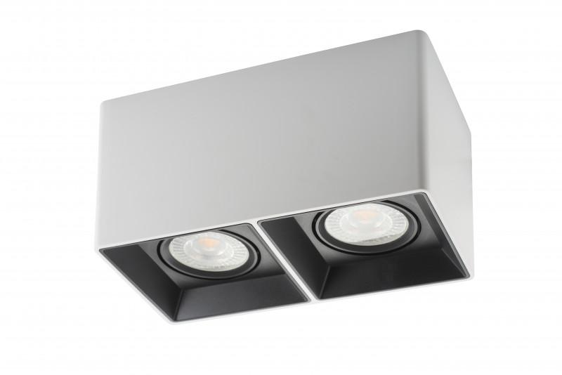  Светильник 10Вт GU5.3 IP20 LED накладной пластик бел./черн. DENKIRS 628025 фото в каталоге от BTSprom.by