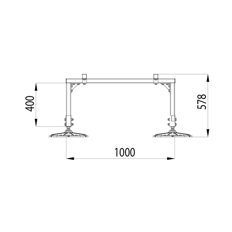 Конструкция опорная для установки оборудования TECHNORAPTOR FOOT 1000х1200 HD КМ TR0208 фото в каталоге от BTSprom.by