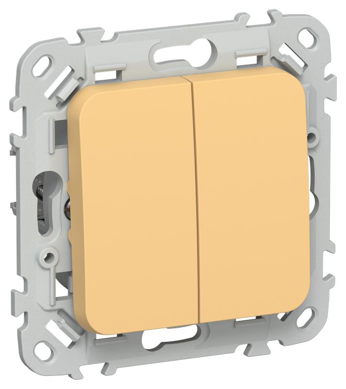 выключатель 2-кл. сп flite вс12-1-0-флз 10а механизм золотарник iek fi-v20-0-10-1-k90 от BTSprom.by