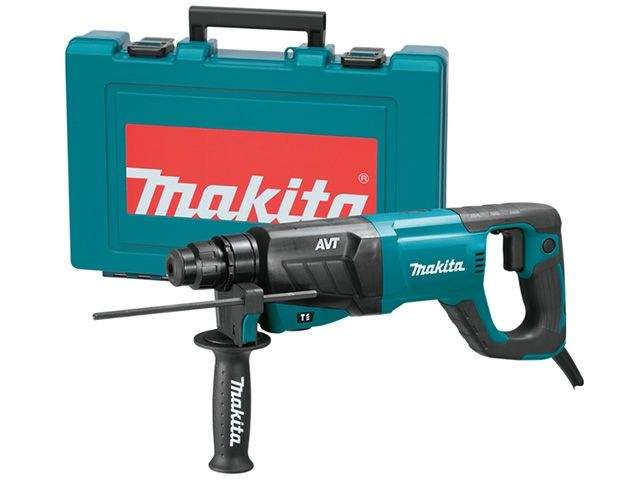 перфоратор makita hr 2641 в чем. (800 вт, 2.4 дж, 3 реж., патрон sds-plus, вес 3.1 кг) hr2641 от BTSprom.by