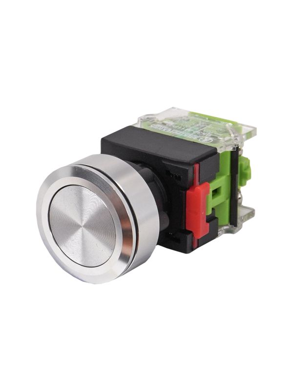 выключатель кнопочный вк30-m11p/p 1но+1нз цилиндр d30мм ip65 метал. электротехник et859211 от BTSprom.by