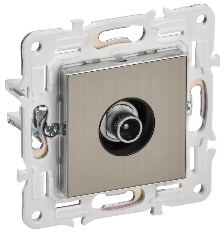 розетка телевизионная проходная tv skandy sk-a17n никель iek sk-a10-p-k50 от BTSprom.by