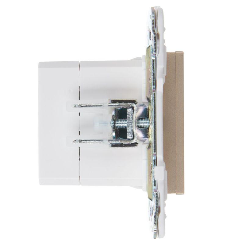  Розетка USB A+C 3.1А SKANDY SK-R14Sh шампань IEK SK-U22-D31-K37 фото в каталоге от BTSprom.by