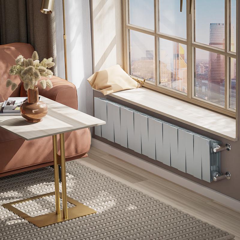  Радиатор PianoForte 200 16 секц. биметал. Silver Satin Royal Thermo НС-1346025 фото в каталоге от BTSprom.by