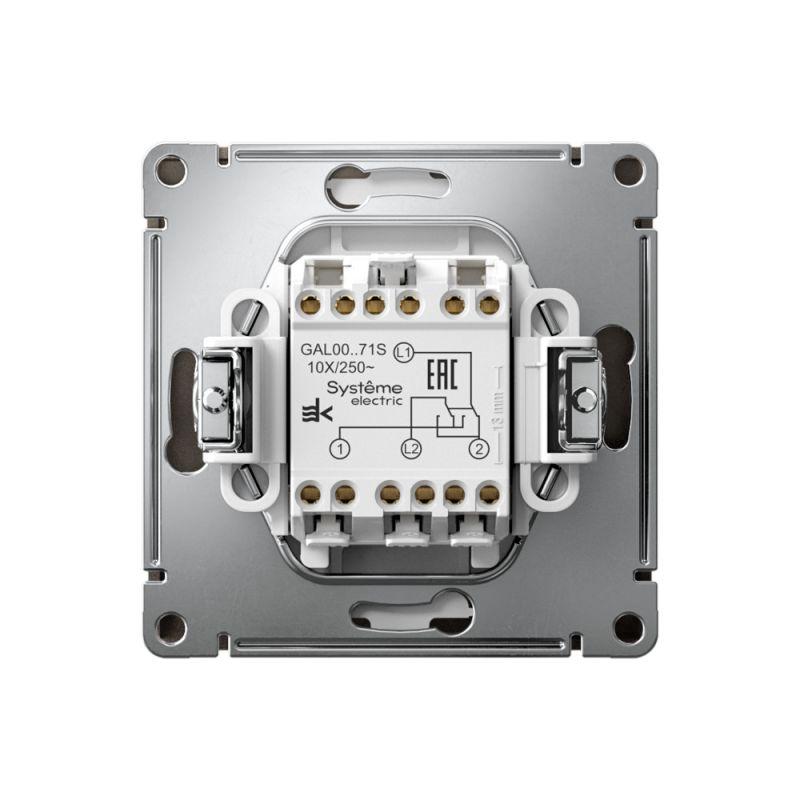  Переключатель перекрестный ArtGallery 10AX быстрозажим. клем. механизм мокко SE GAL000671S фото в каталоге от BTSprom.by