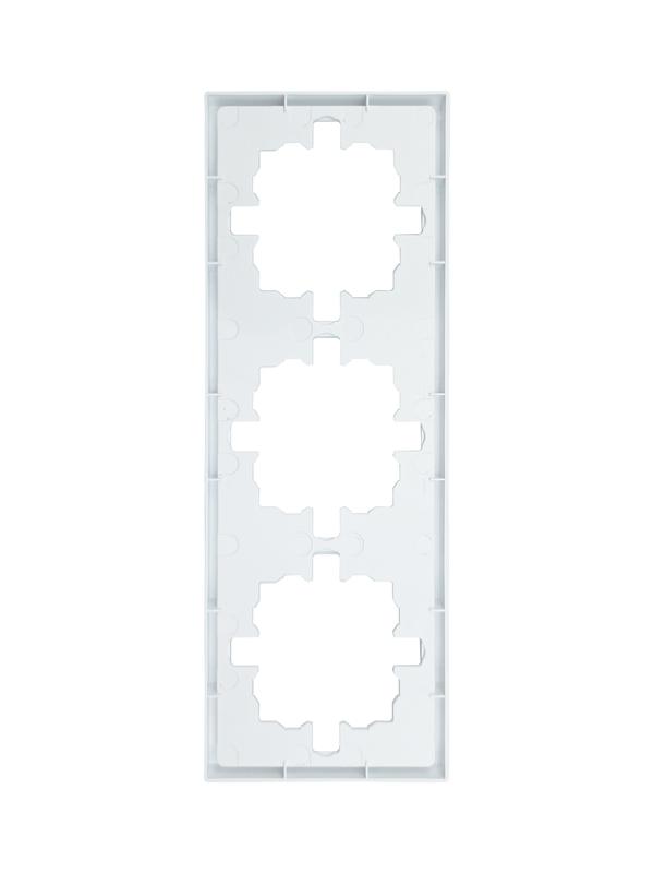  Рамка 3-мест. горизонт. ZIMA бел. LEZARD 704-0200-148 фото в каталоге от BTSprom.by