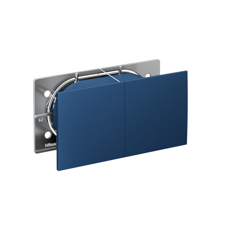 розетка 2-м. atlasdesign 16а с заземл. защ. шторки со сдвижн. крышкой в сборе аквамарин se atn001128 от BTSprom.by