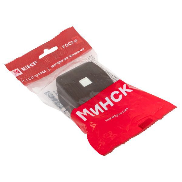  Розетка компьютерная 1-м ОП Минск RJ45 1А 120В темн. дерево EKF EGK01-035-40 фото в каталоге от BTSprom.by