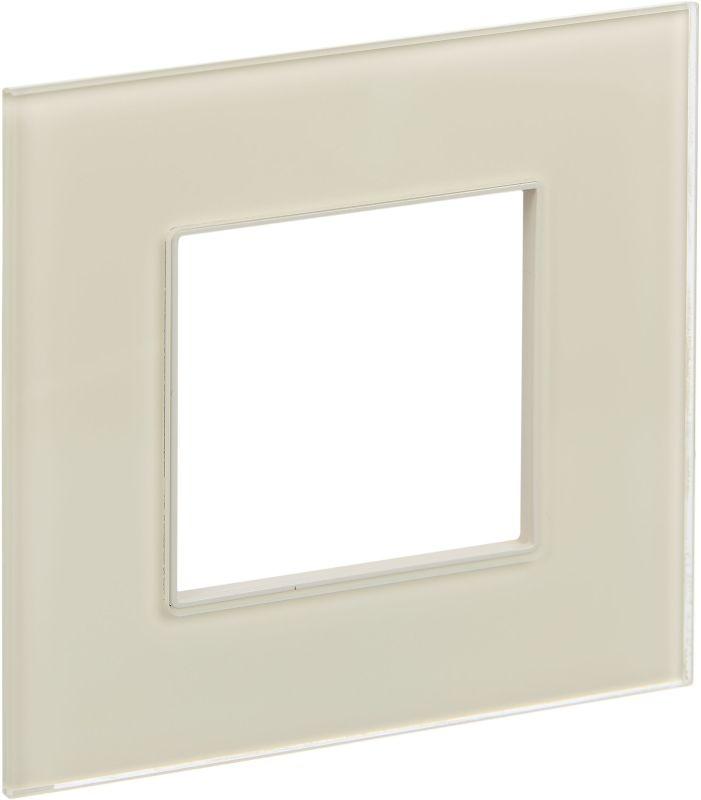 рамка 1-м skandy sk-f21b стекло беж. iek sk-m12-g-k10 от BTSprom.by