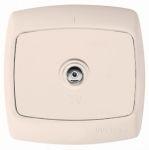  Розетка телевизионная TV СП Рондо сл. кость SchE RAT-1-SI фото в каталоге от BTSprom.by