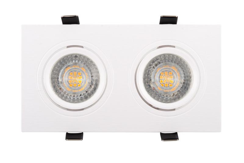  Светильник 10Вт GU5.3 IP20 LED встраив. пластик бел. DENKIRS 529038 фото в каталоге от BTSprom.by